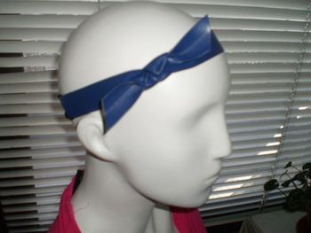 bandeaux cheveux élastique simili cuir violet NEUF AVEC ETIQUETTE MONOPRIX