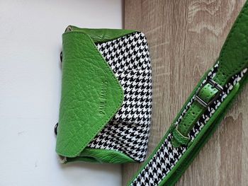 Petit sac paul marius en cuir Suzon S Grand Prix couleur Vert Acide