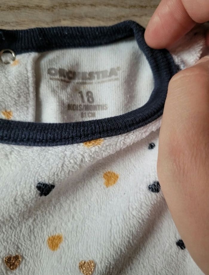 Pyjama motif cœur taille 18 mois - photo numéro 4
