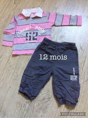 Ensemble garçon 12 mois