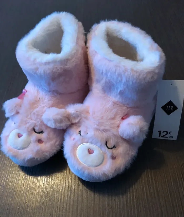 Chaussons bottes fille chaude 34
