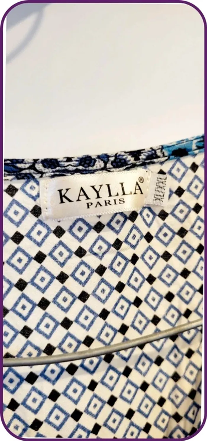 Robe sans manches imprimée géométrique – Kaylla – Taille XL/XXL
- Très bon état - Blanc Noir Bleu - photo numéro 4