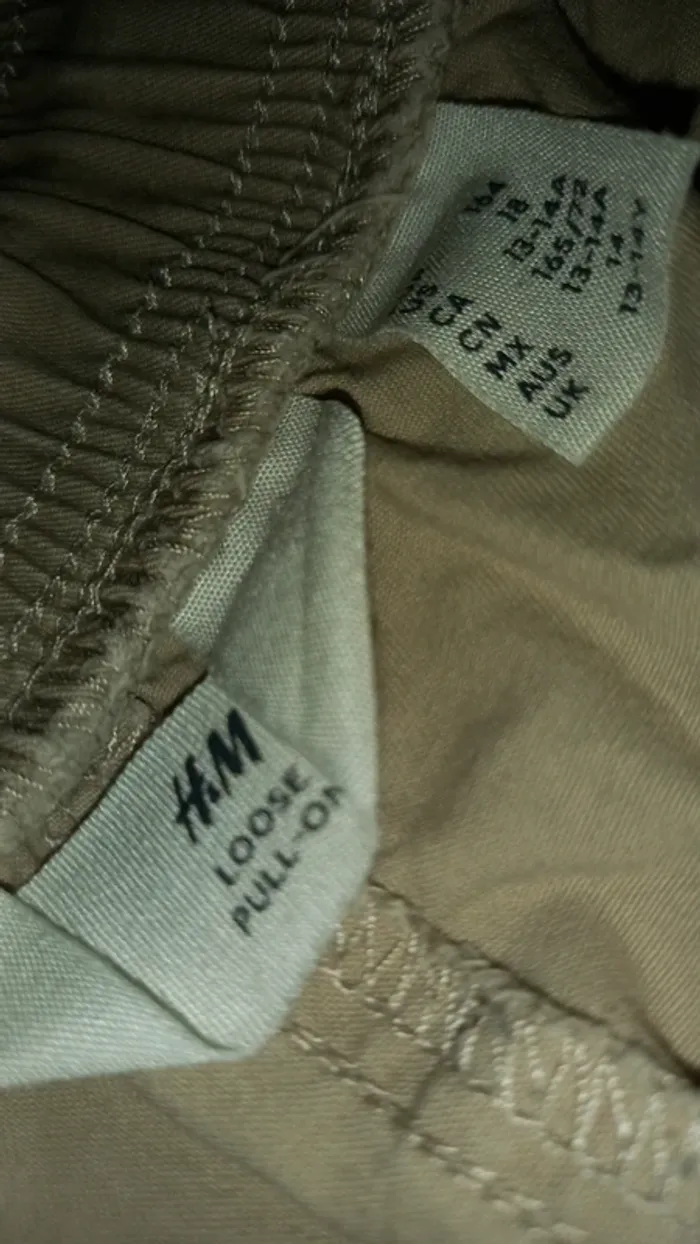 Pantalon beige en coton - photo numéro 4
