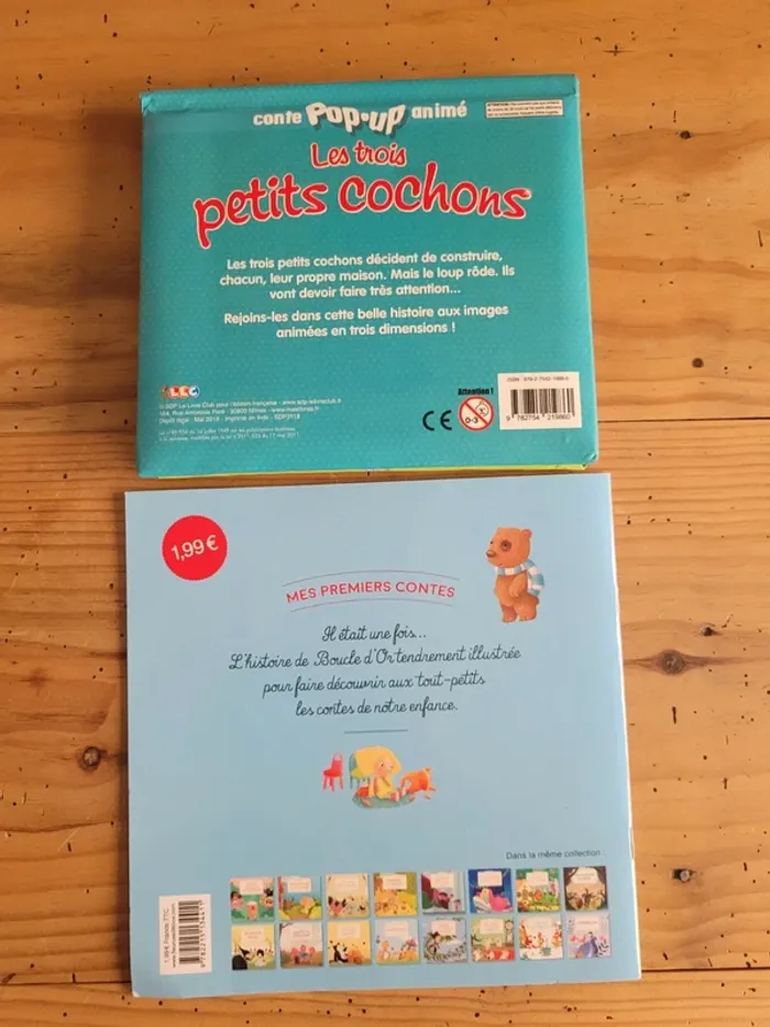 Livre Pop'up 3 petits cochons et Boucle d'or - photo numéro 2