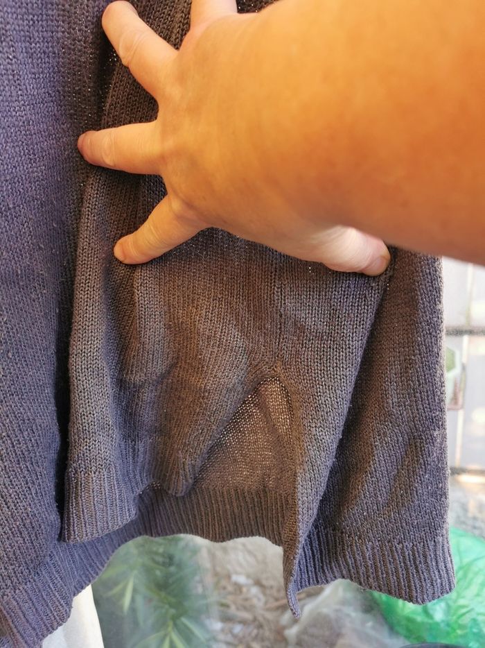 Pull col V Blancheporte t 50 - photo numéro 3