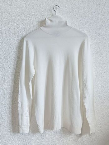 Pull à col roulé Homme Pull & Bear Blanc Écru - Taille M/38

