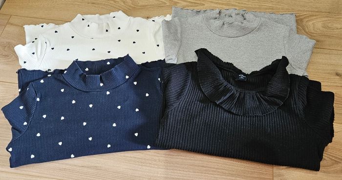 Lot de 4 T-shirts à manches longues fille - Taille 8 ans