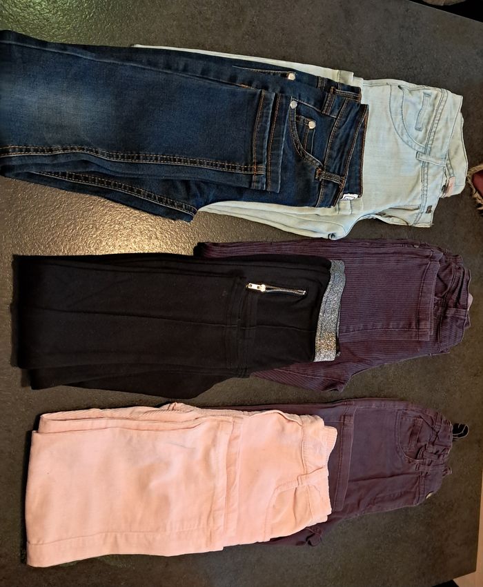 Lot pantalon fille