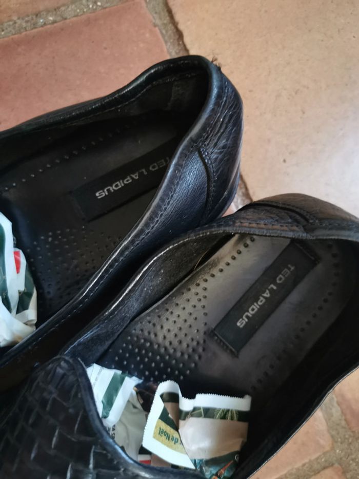 Chaussures mocassins tressés noirs pour homme Ted Lapidus - photo numéro 9