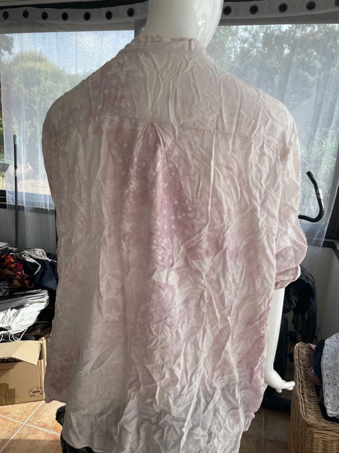 Chemise, rose, étoile, taille 38 - photo numéro 3