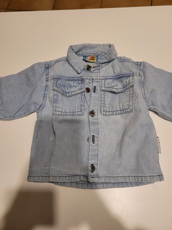 Chemise en jean manches longues 12mois