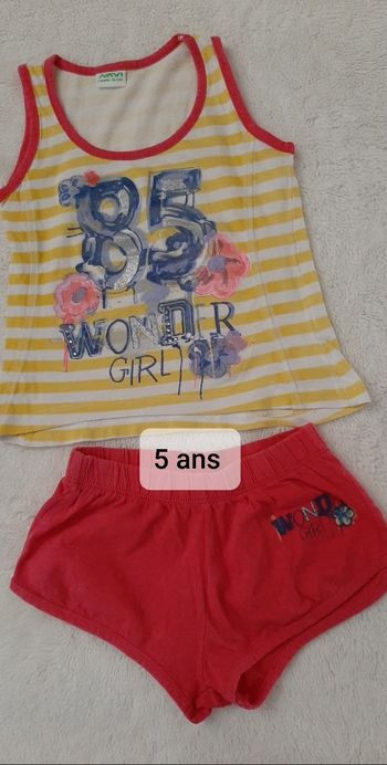 Pyjashort 5 ans