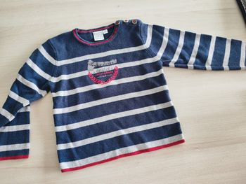 Pull rayé cadet création galeries Lafayette
