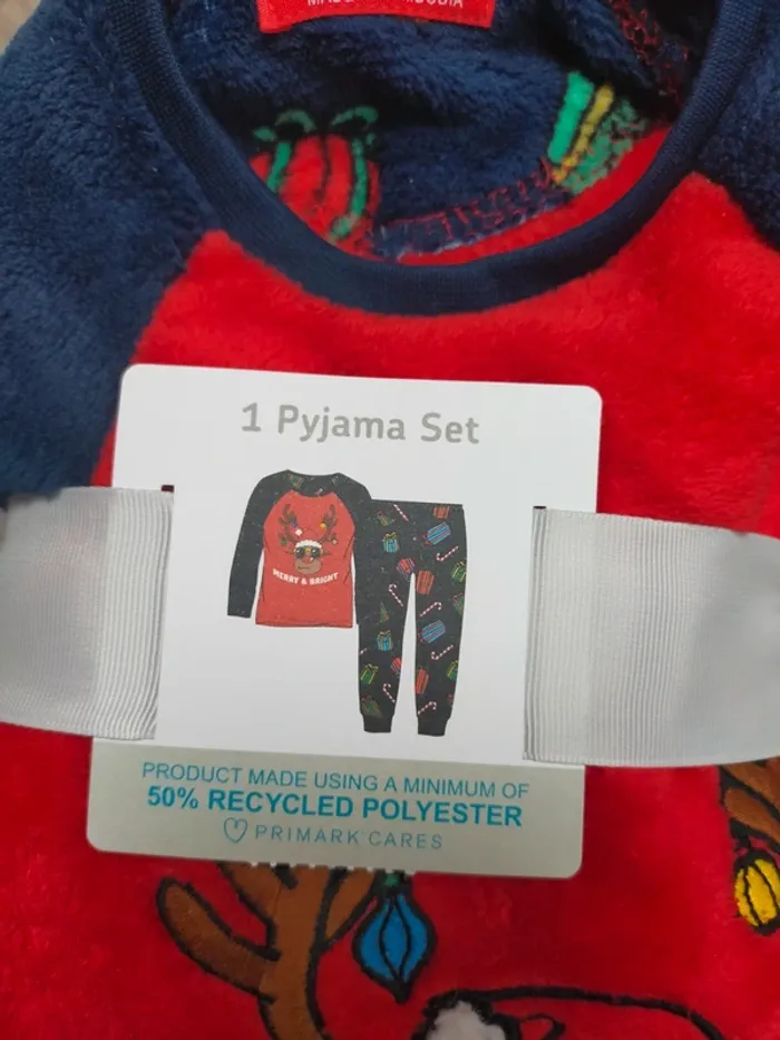 Pyjama pilou pilou noël garçon 4-5 ans Primark - photo numéro 2