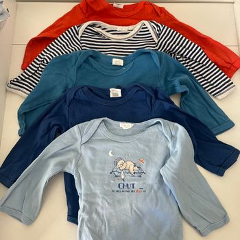 Lot 5 body manches longues 12 mois