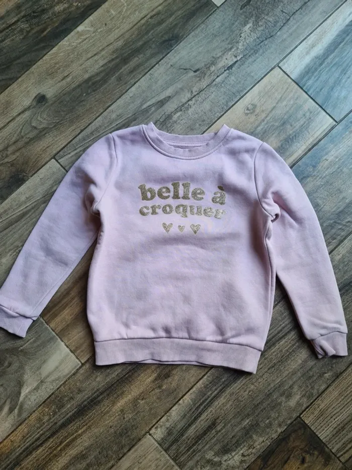 Sweat rose 5 ans kiabi