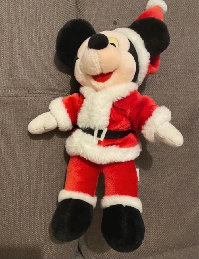 Peluche Mickey Père Noël