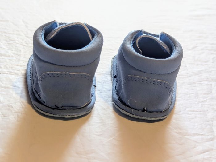Petites Chaussures Street Bleues Ville Fermeture Lacets Accessoires Petits Enfants Bébés - photo numéro 4
