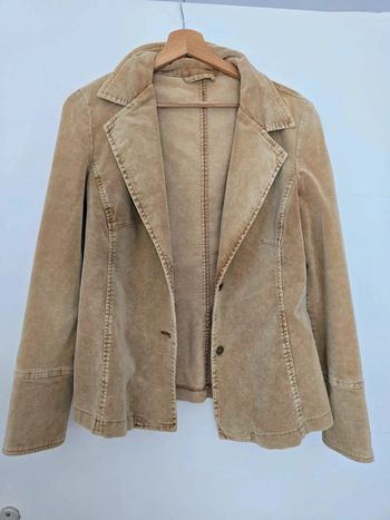 Veste velours beige