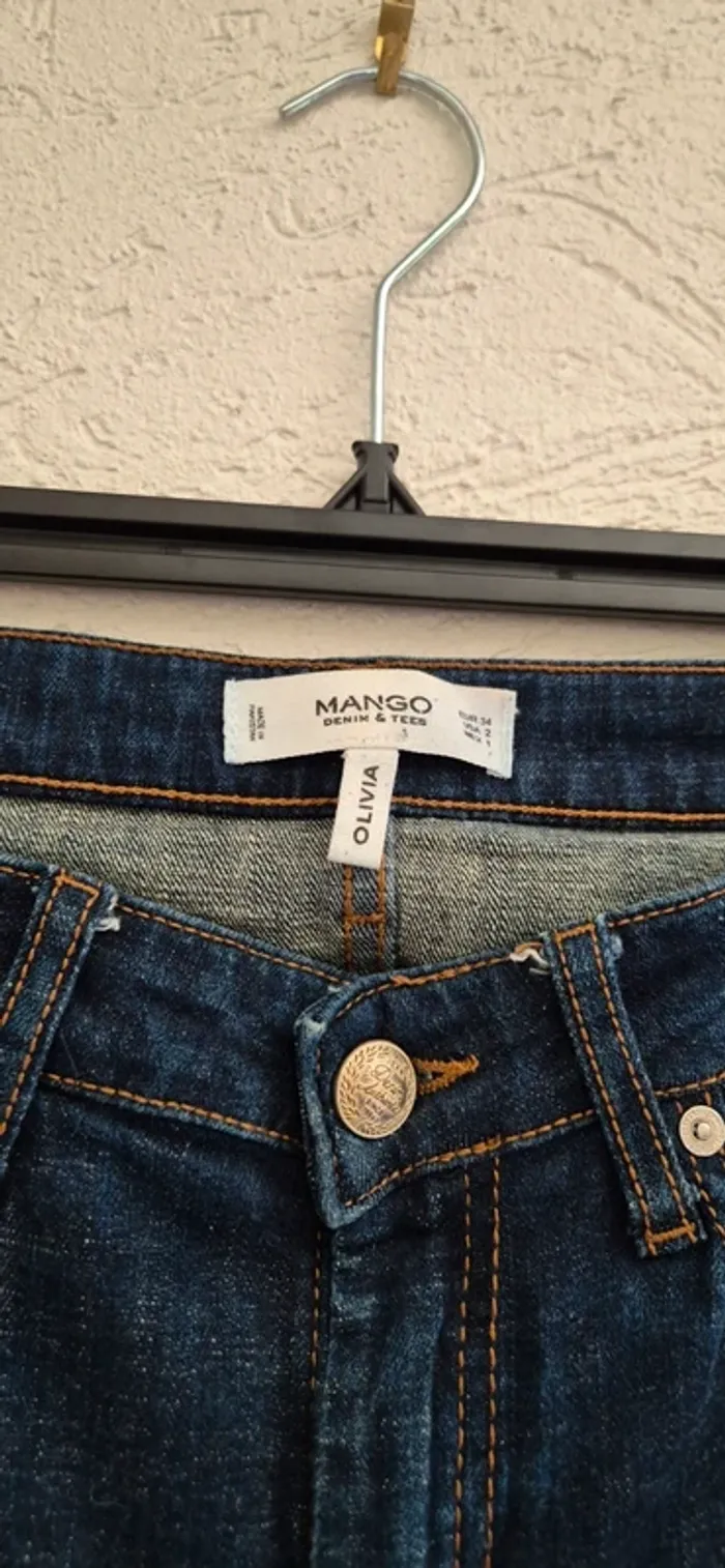 jean skinny olivia taille mi haute mango - photo numéro 3