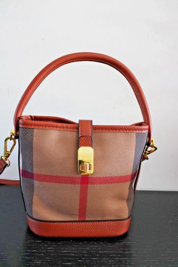 sac a porter en bandoulière ou main toile  tartan + cuir synthétique