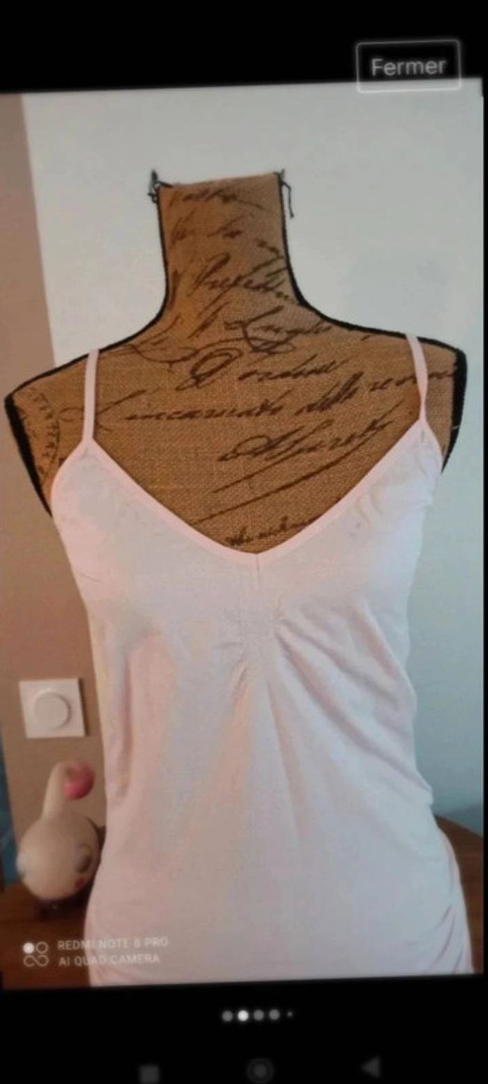 Débardeur rose extensible taille l/xl - photo numéro 2