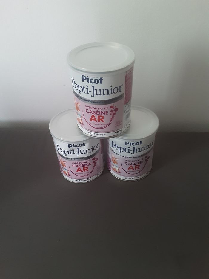 3 boites picot pepti junior  caséine AR