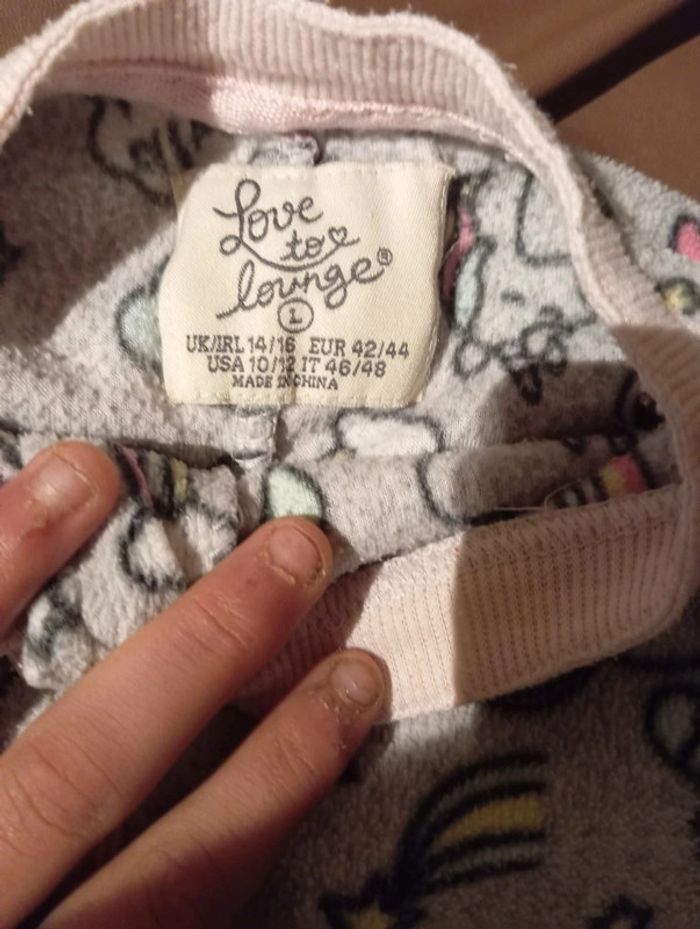 Pyjama 1 pièce gris motif licorne Love to Lounge taille 42/44 - photo numéro 3
