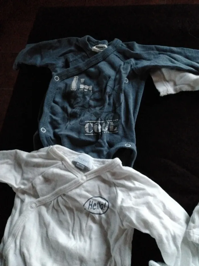 Lot de 10 Bodies Garçon Naissance - photo numéro 5