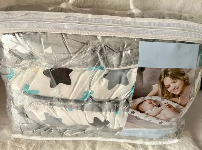 Nid de bébé, réducteur de lit pour bébé 100 % coton, dans son sac de rangement. - photo numéro 5