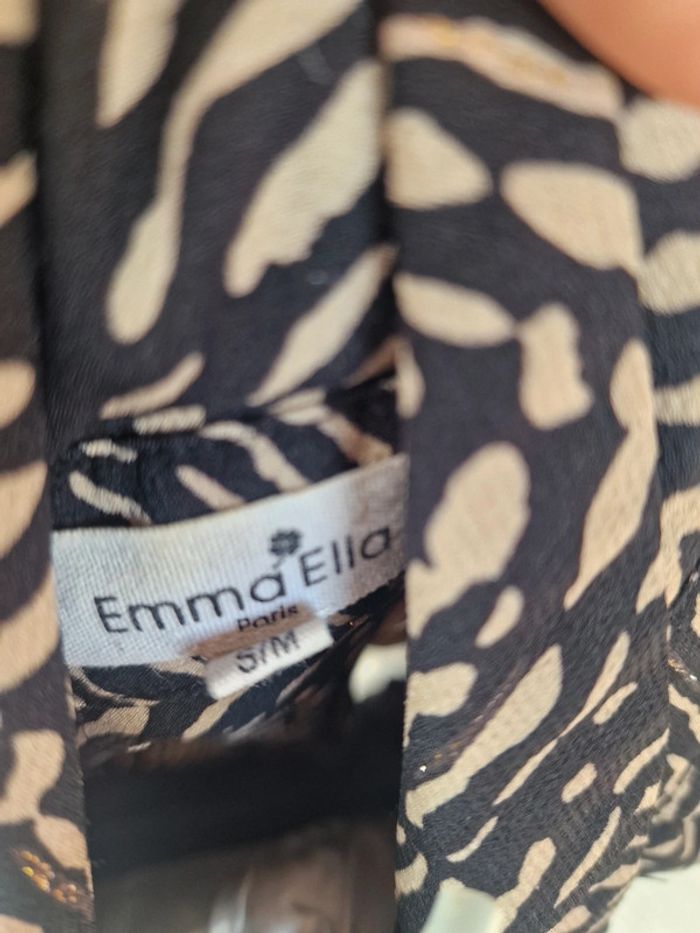 Robe noir motif zèbrée - photo numéro 5