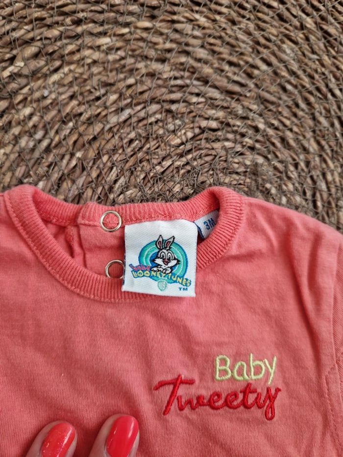 Joli tee-shirt manches courtes taille 3 mois - photo numéro 3