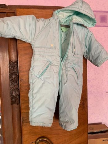 combinaison pilote bébé 1 an vert clair