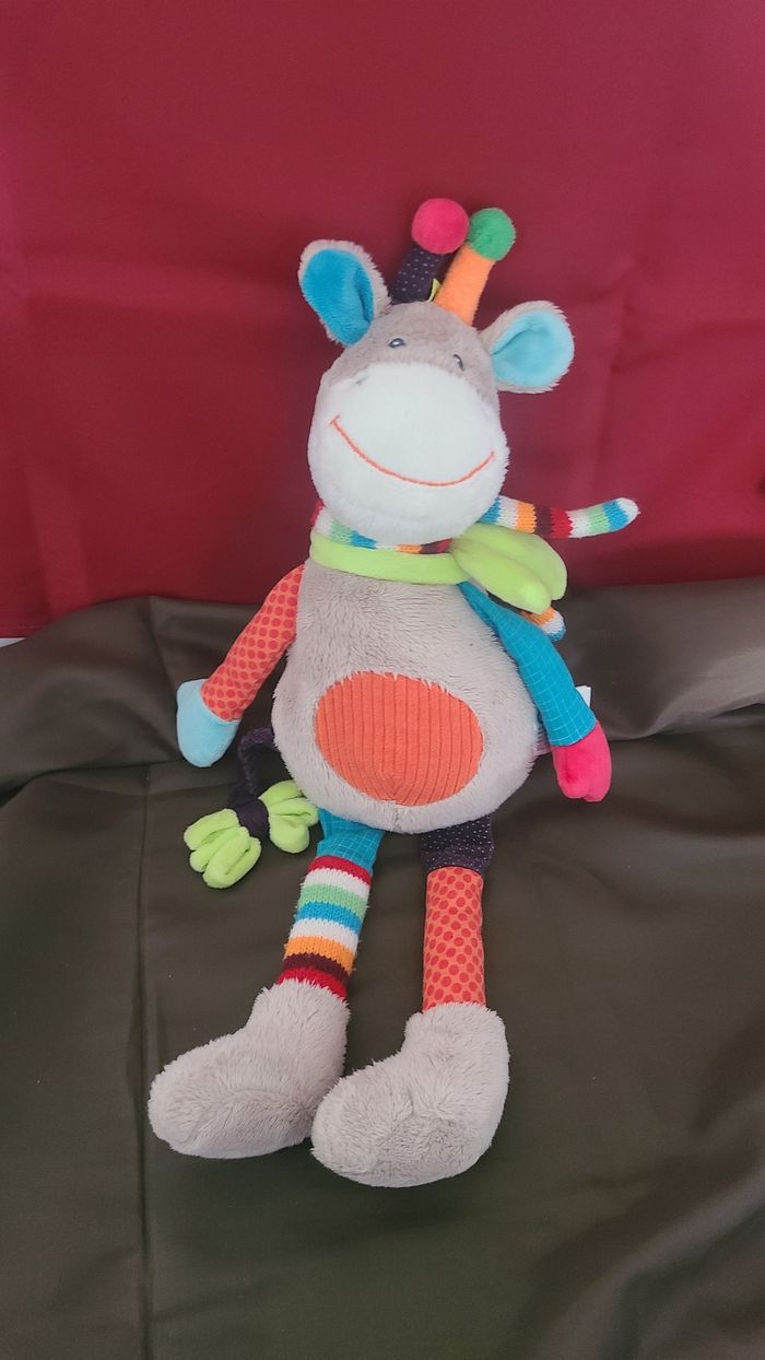 doudou girafe simba toys  peluche girafe multicolore - photo numéro 3