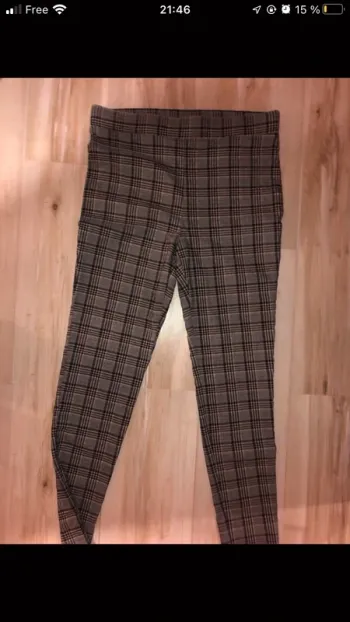 leggings pantalon a carreaux taille L