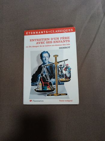 Entretien d'un père avec ses enfants Diderot
