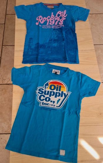 2 tee shirt Petrol Industries 12 ans