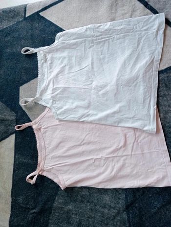 Lot de deux maillots de corps fille