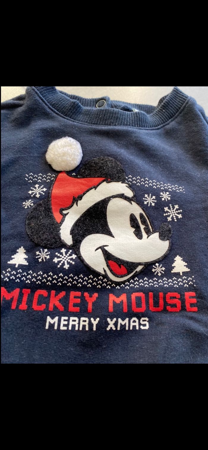 Pull Noël Mickey 3 mois - photo numéro 4