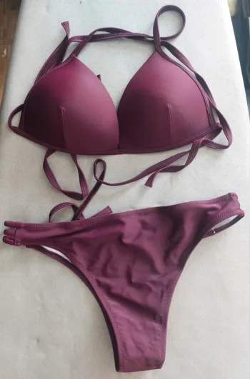 Maillot de bain bikini bordeaux Taille M