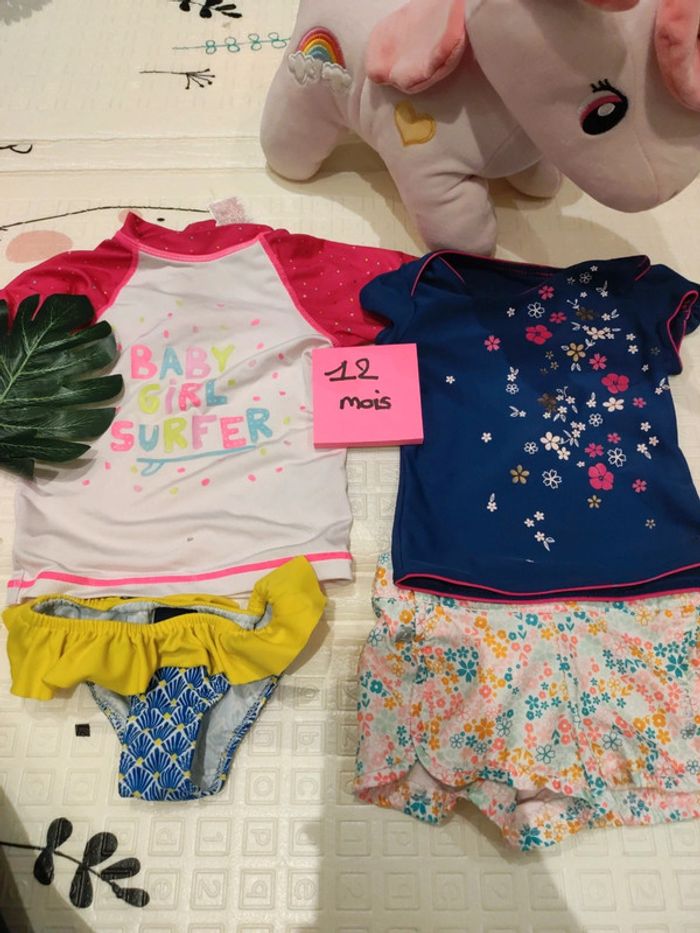 Ensemble de maillot de bain 12 mois fille
