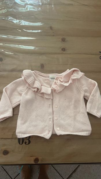 Gilet tape à l’œil rose 12 mois