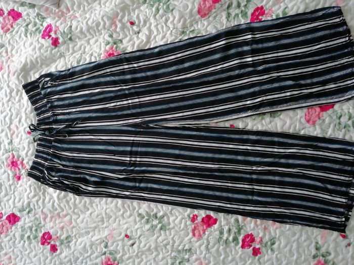 Pantalon fin d'été rayé