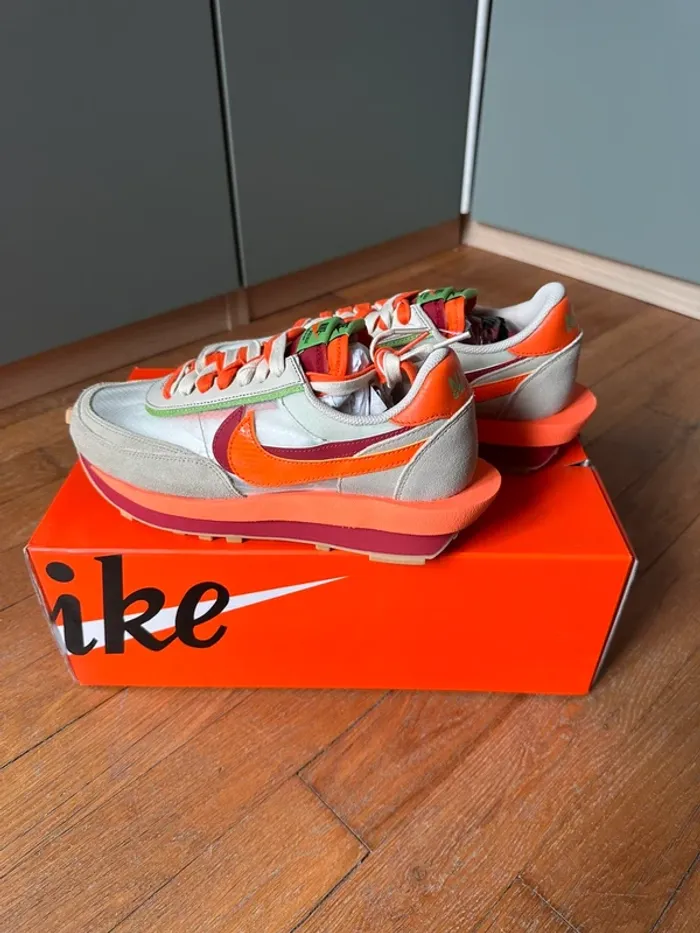Nike x Sacai LD Waffle Orange - photo numéro 4