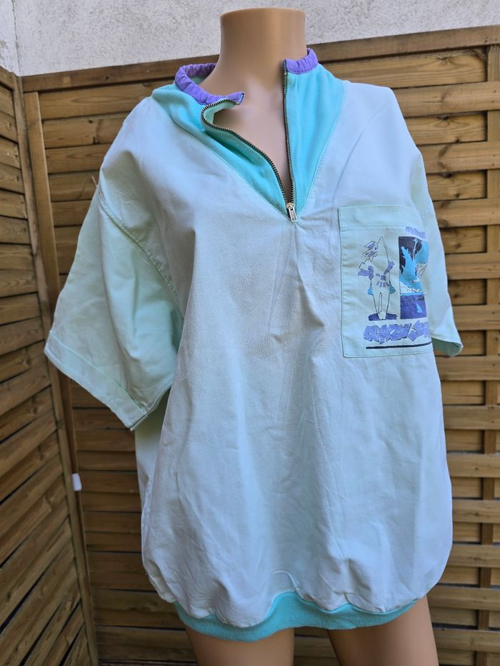 Tunique logo imprimé 🍒vintage 80🍒taille jusqu'au 44 - photo numéro 2