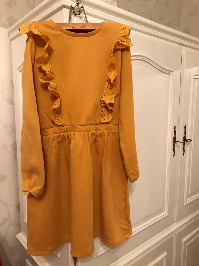 Robe sweat ocre 10 Ans