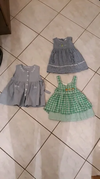 Lot de 3 robes à bretelles