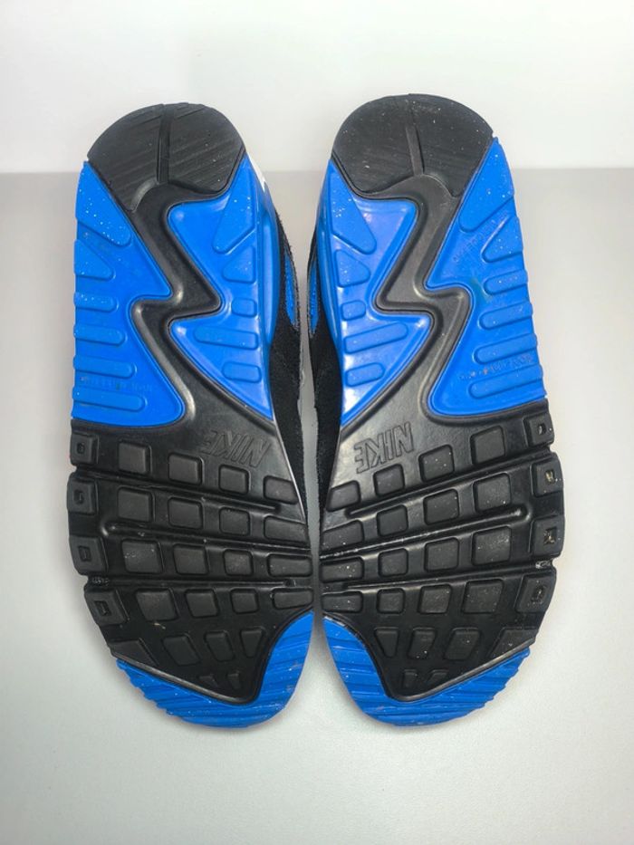 Baskets Nike air max 90 blanche bleu pointure 38.5 très bon état - photo numéro 8