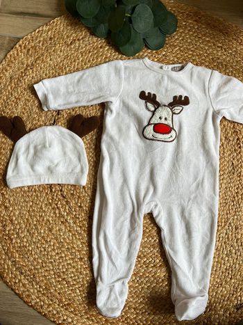 Pyjama et bonnet 6m Grain de blé