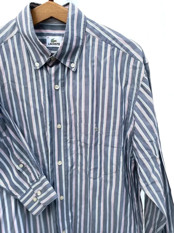 Long Sleeves Shirt Chemise Lacoste Mens 41 - photo numéro 4